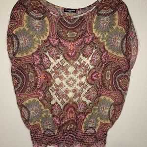 Cha Cha Vente Blouse Size Large Preowned.